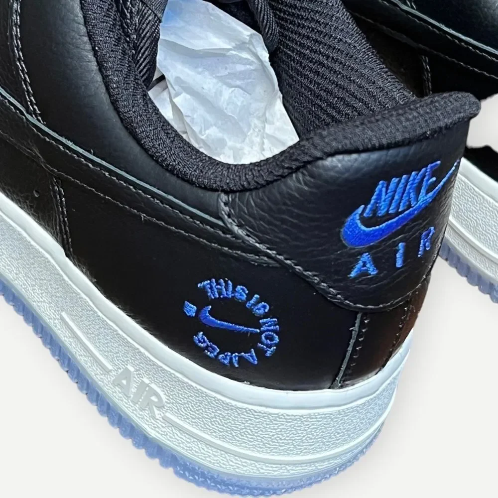 Nike Air Force 1 Low Tinaj 2023 Black Sneakers. Mens 7.5. 7 1/2. - Picture 10 of 16